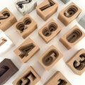 3D paper-engineering numbers template, minimalist DIY home decor