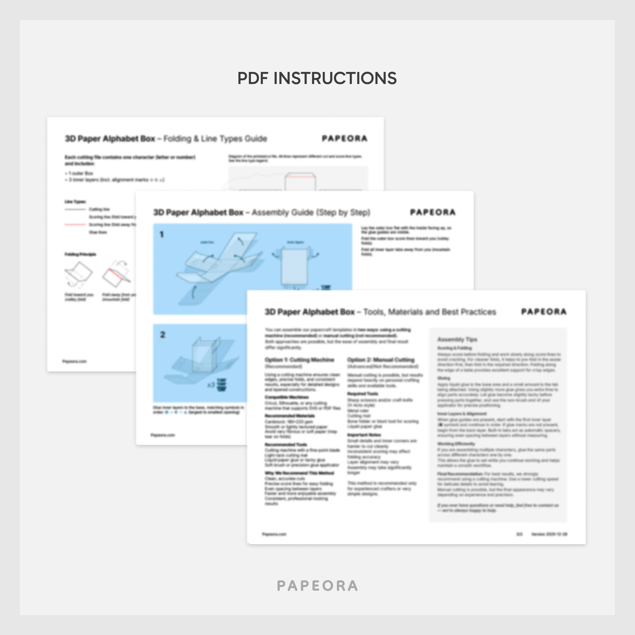 3D Layered Alphabet Box Templates (A-Z, &) – Cut-Ready SVG Files