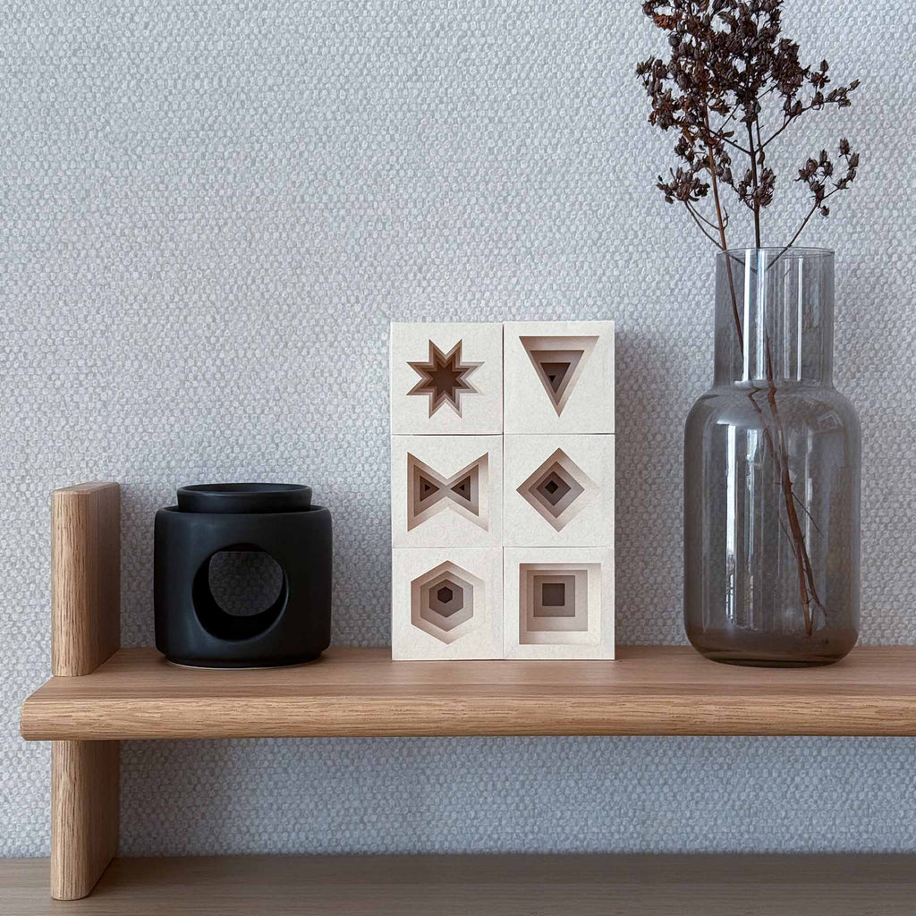 Easy 3D paper project for Cricut beginners, minimalist wall art DIY