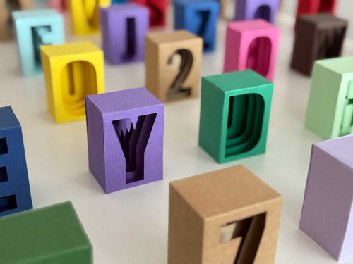 3D Layered Alphabet Box Templates (A-Z, &) – Cut-Ready SVG Files