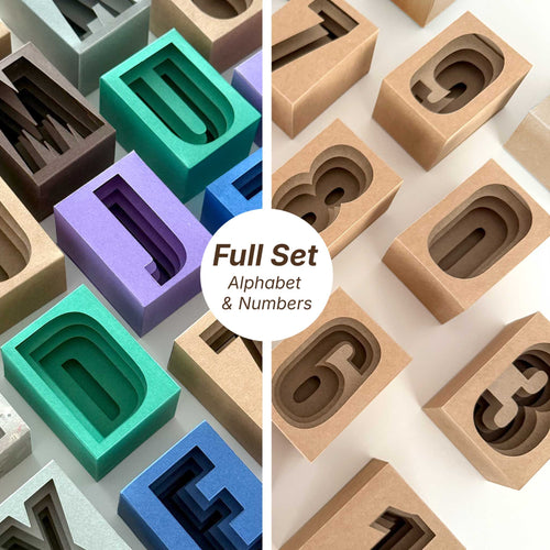 Detailed 3D paper alphabet SVG cut files for Cricut and Silhouette machines